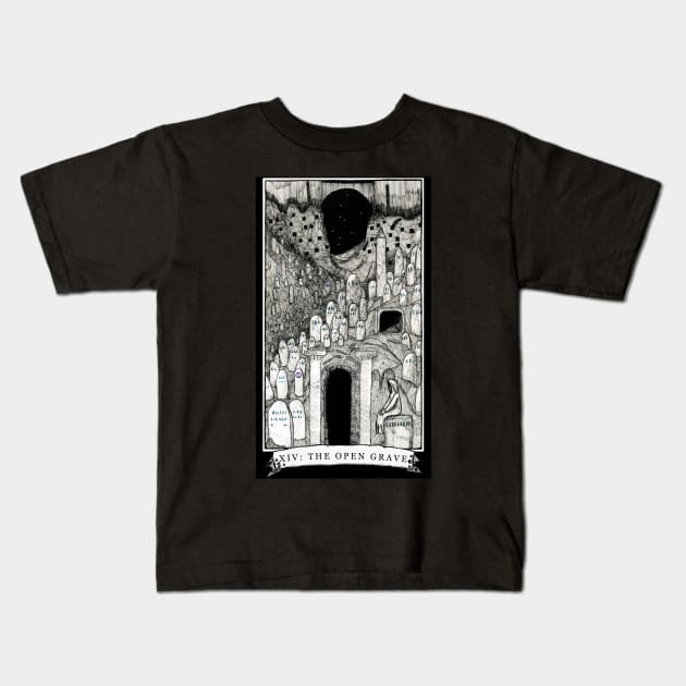 The Open Grave - The Tarot Restless Kids T-Shirt by WinslowDumaine